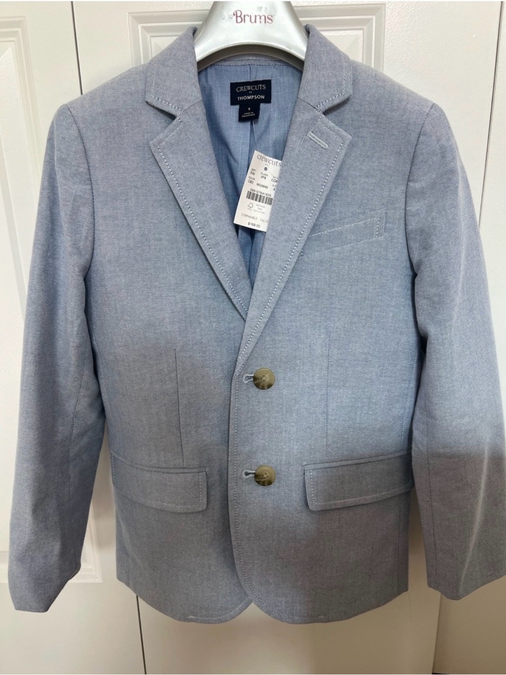 J. Crew Boys' Light Blue Two-Button Blazer